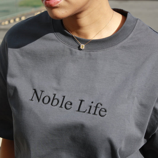 Charcoal Embroidered T-Shirt