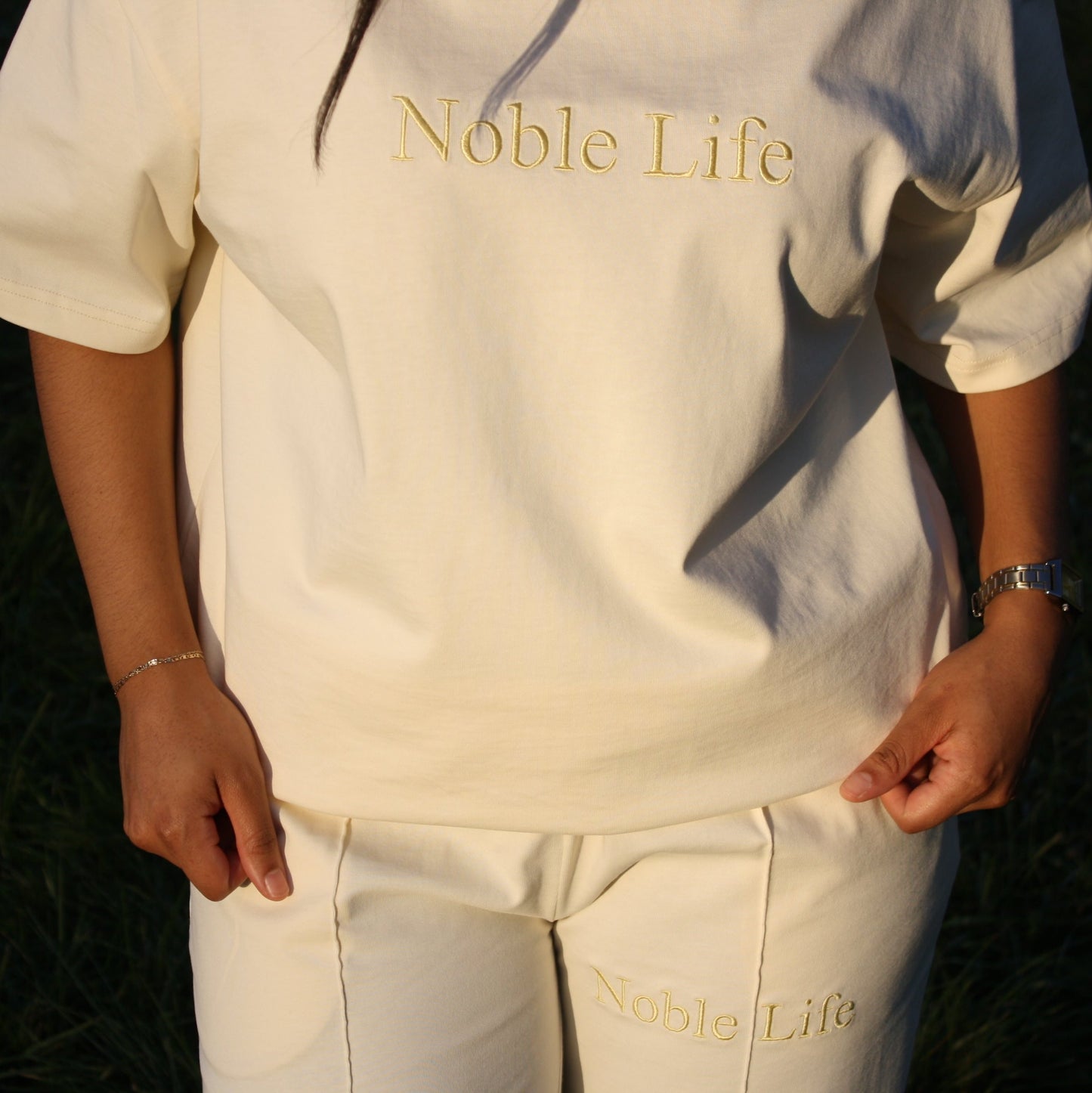 Ivory Embroidered Pant