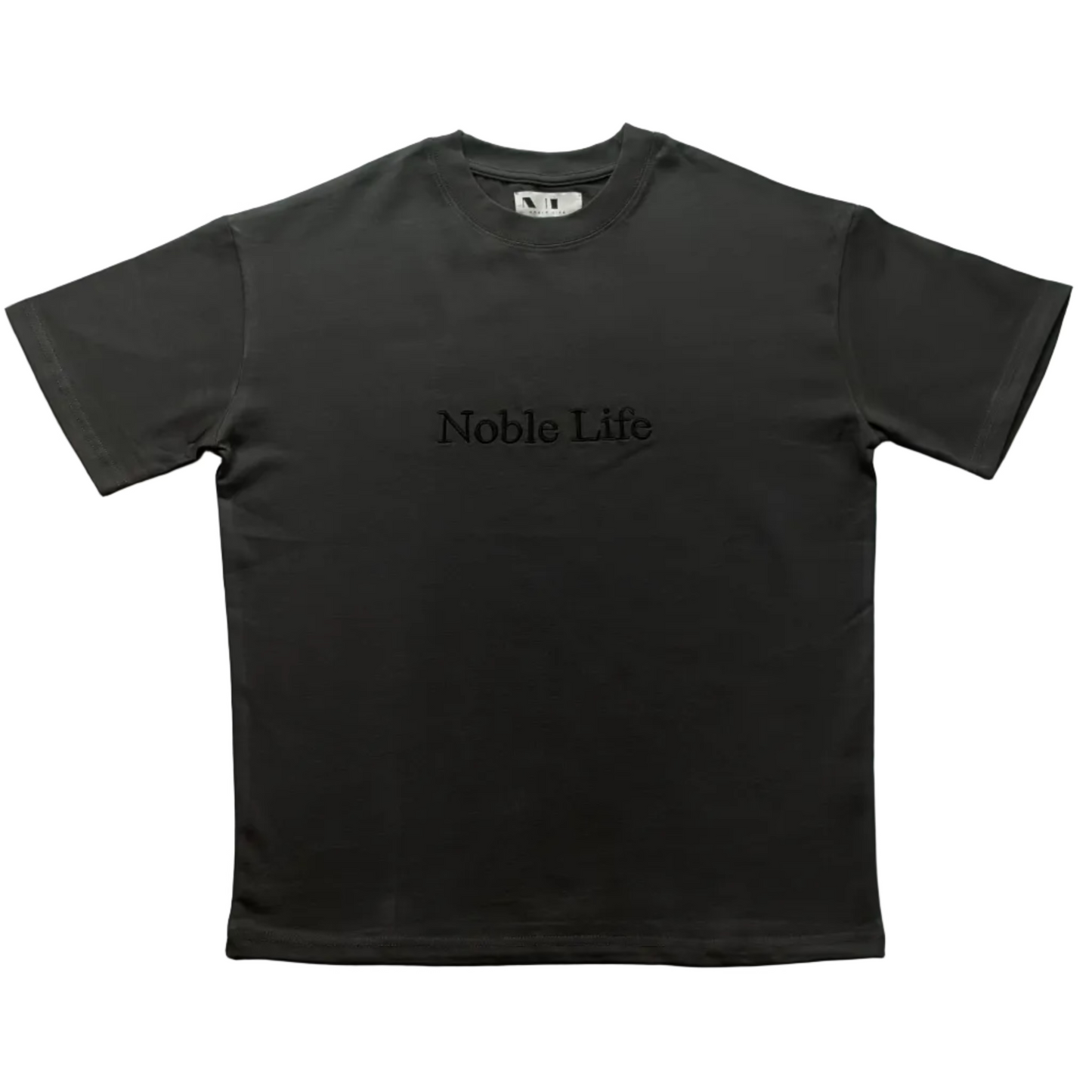 Charcoal Embroidered T-Shirt