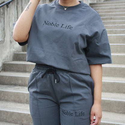 Charcoal Embroidered Pant