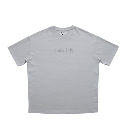 Cool Grey Embroidered T-Shirt