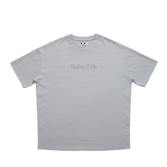 Cool Grey Embroidered T-Shirt