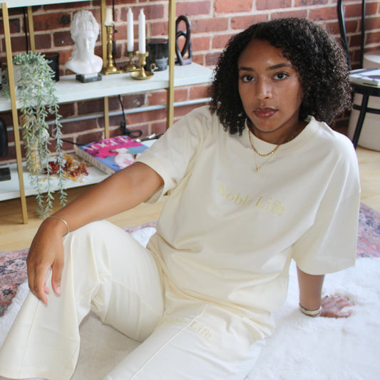 Ivory Embroidered T-Shirt