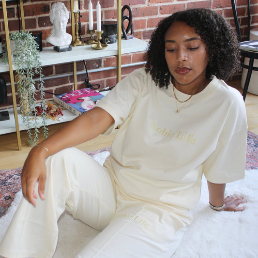 Ivory Embroidered Pant