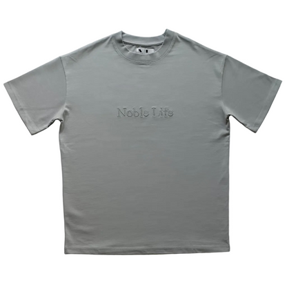 Cool Grey Embroidered T-Shirt