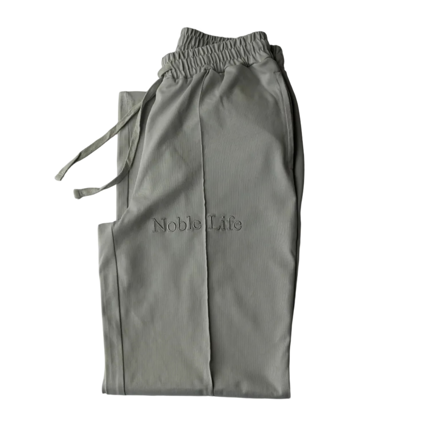 Cool Grey Embroidered Pant
